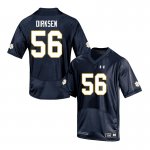 Notre Dame Fighting Irish Men's John Dirksen #56 Navy Under Armour Authentic Stitched College NCAA Football Jersey LFS7399SU